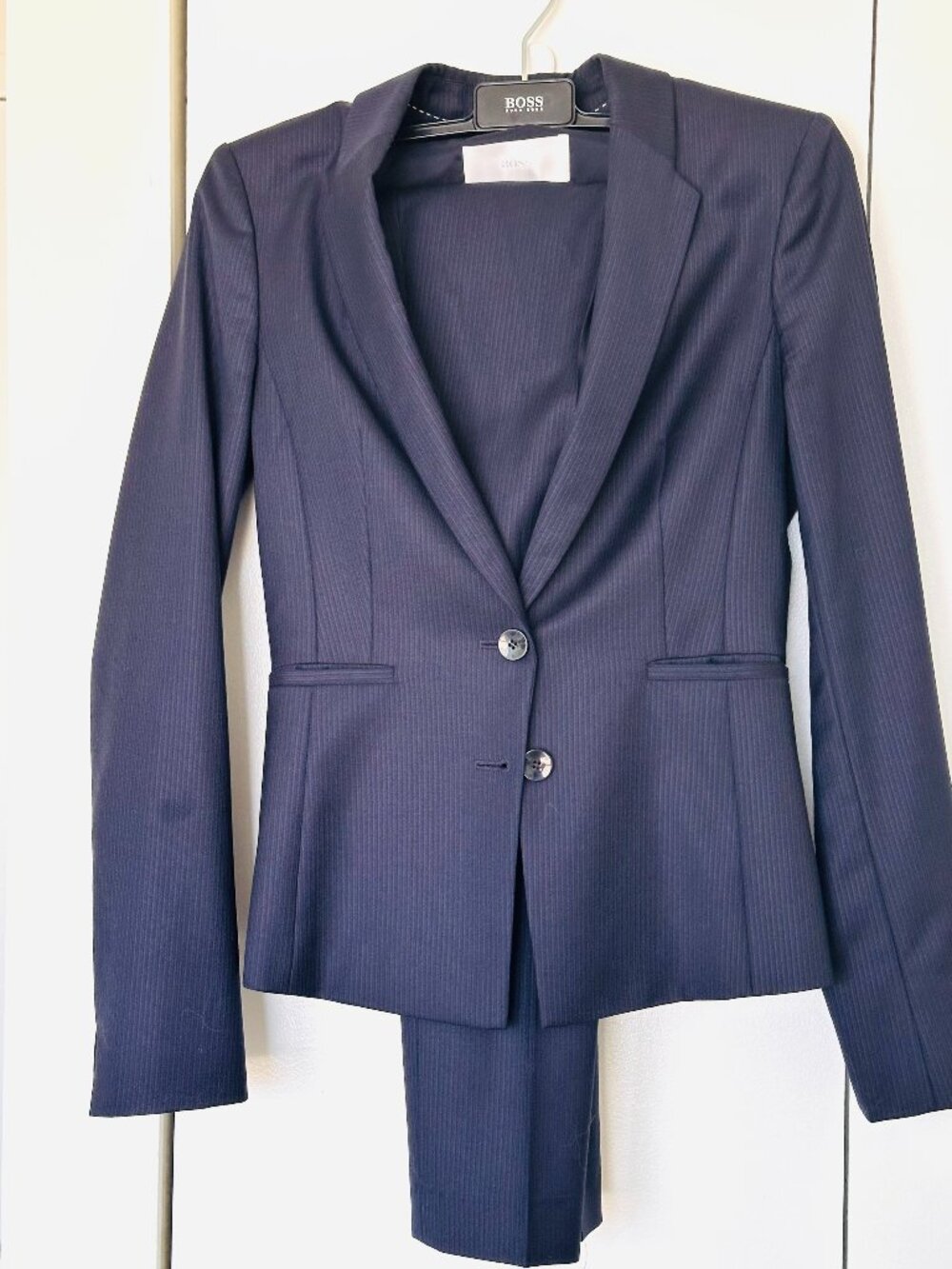 Boss Collection 100% Virgin Wool 2-piece Pant Suits - Size 0